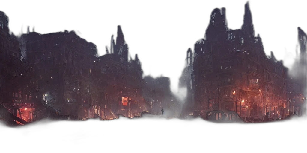 concept art, fantasy art, 3d render, cyberpunk transparent PNG cut-out