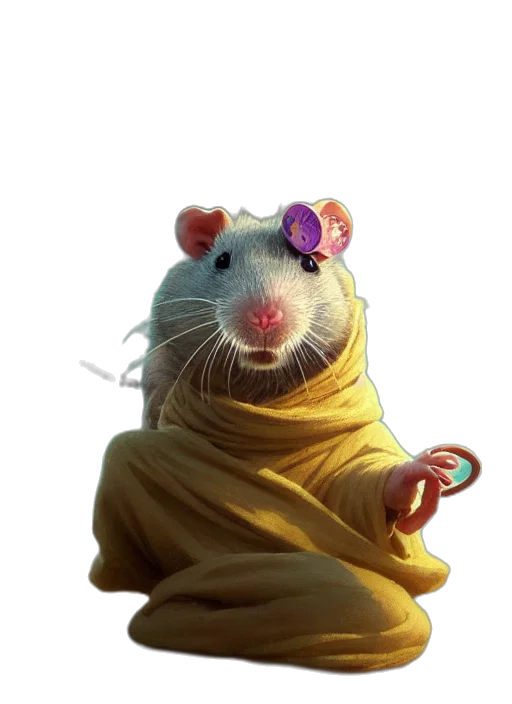 animal, creature, staff, hat transparent PNG cut-out