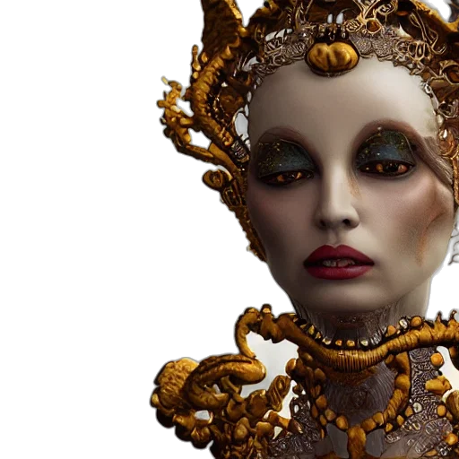 crown, jewelry, mask, fantasy art transparent PNG cut-out