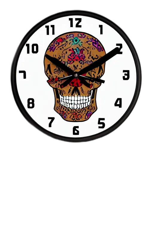 vaporwave, pixel art, scary, skull transparent PNG cut-out