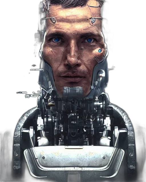 robot, face, mask, weapon transparent PNG cut-out
