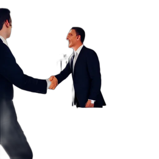 staff, lawyer, man, shaking transparent PNG cut-out