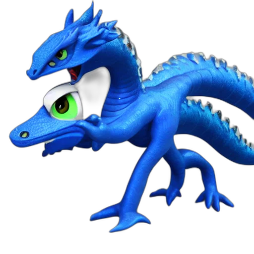 dragon, creature, animal, staff transparent PNG cut-out