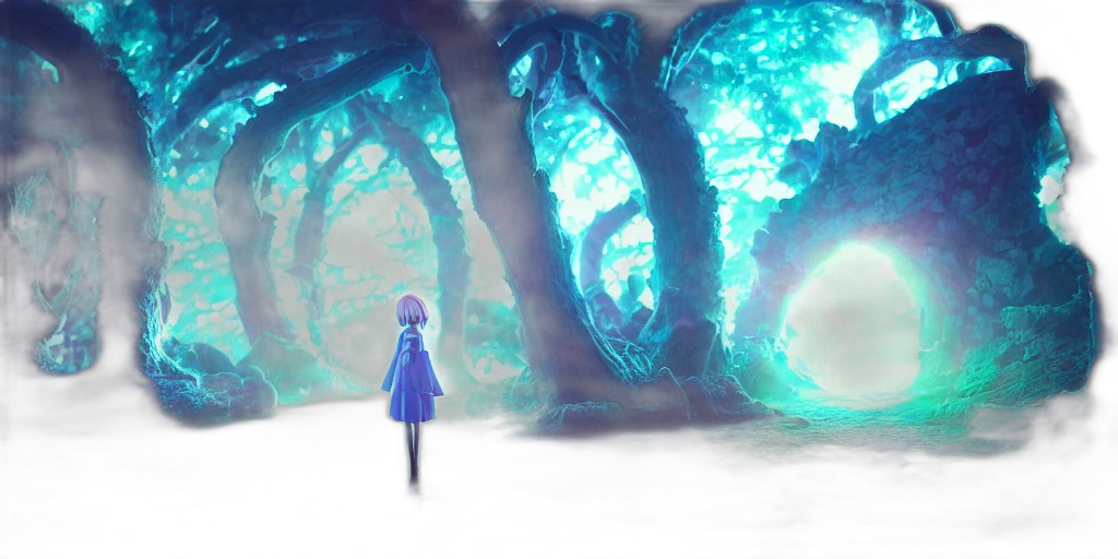 dress, tree, creature, sword transparent PNG cut-out
