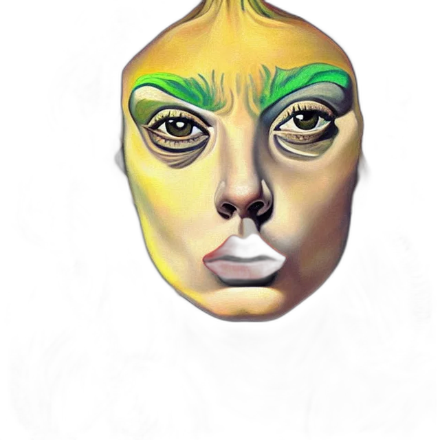 mask, face, creature, crown transparent PNG cut-out
