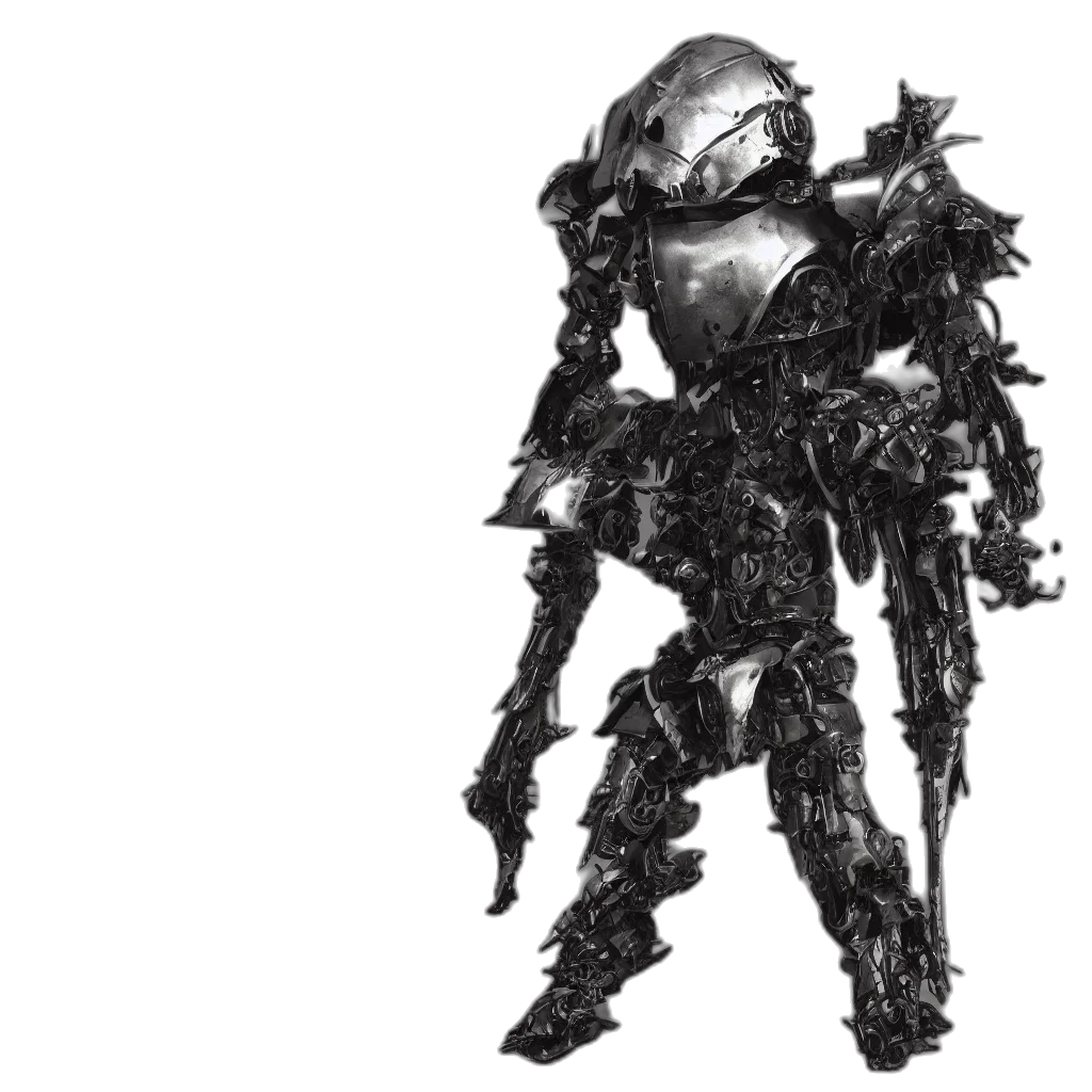 robot, weapon, sword, mask transparent PNG cut-out