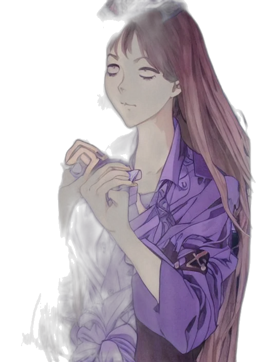 dress, jewelry, staff, face transparent PNG cut-out