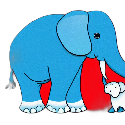 animal, concept art, blue, illustration transparent PNG cut-out