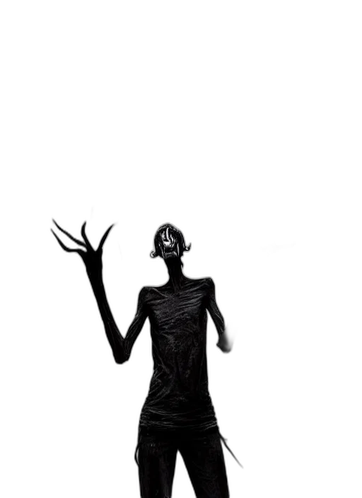 dress, creature, mask, staff transparent PNG cut-out