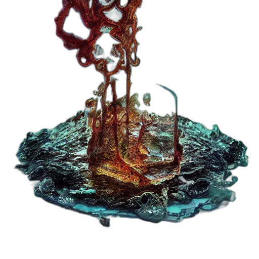 staff, crown, robot, creature transparent PNG cut-out