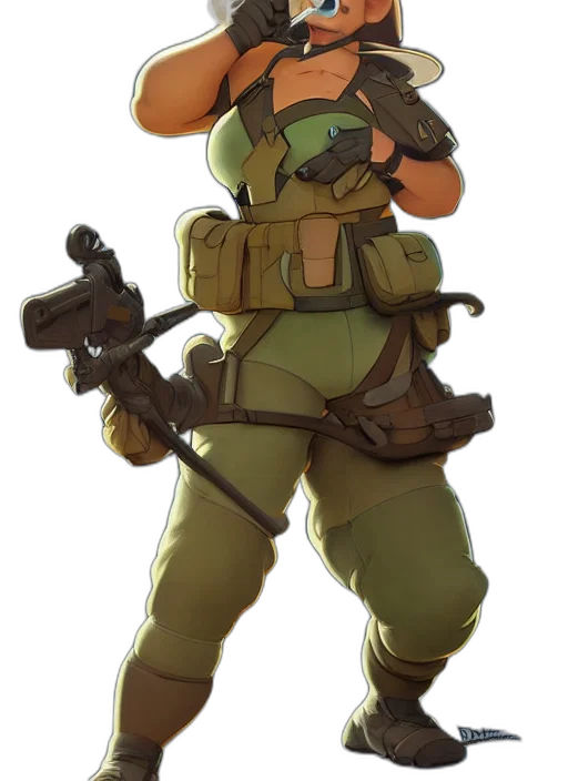 weapon, staff, jacket, robot transparent PNG cut-out