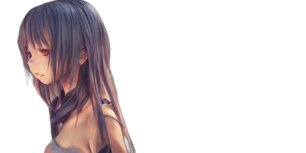 dress, hair, face, photorealistic transparent PNG cut-out