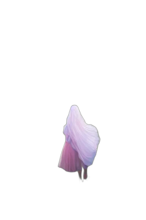 flower, umbrella, hair, dress transparent PNG cut-out