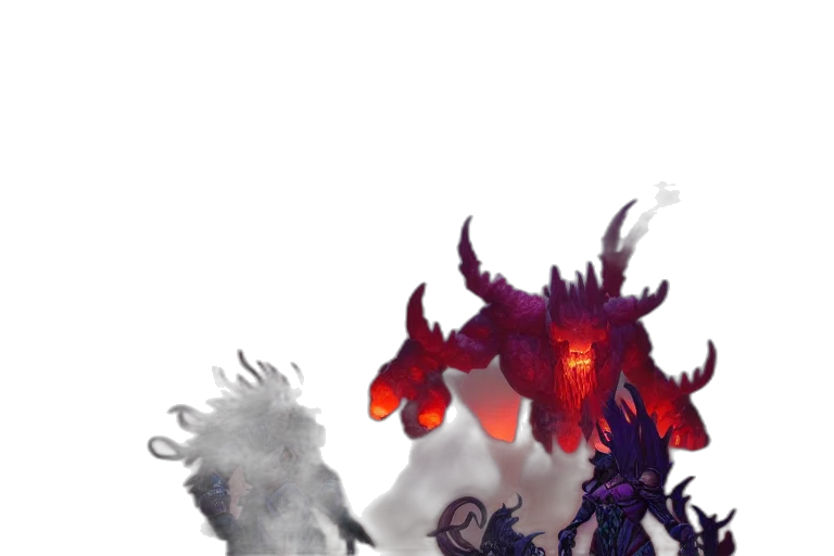 dragon, mask, creature, staff transparent PNG cut-out