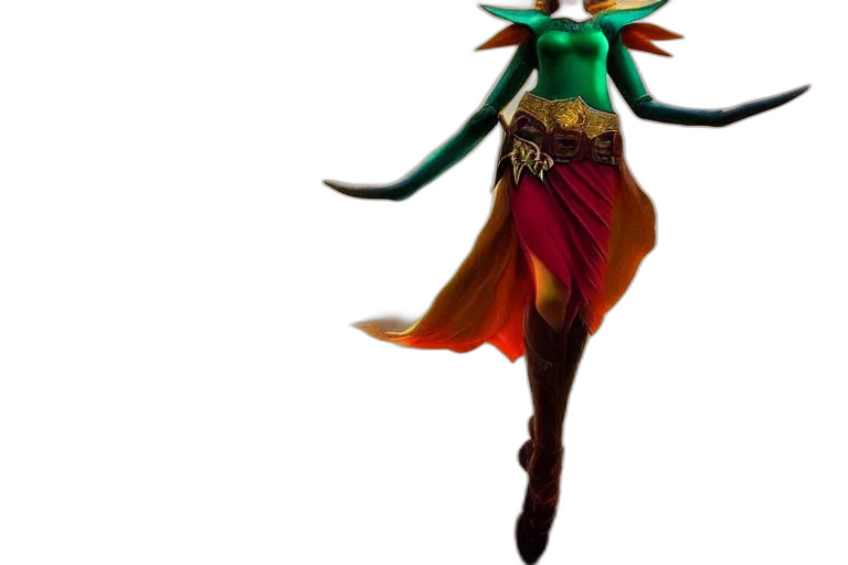 staff, mask, dragon, creature transparent PNG cut-out