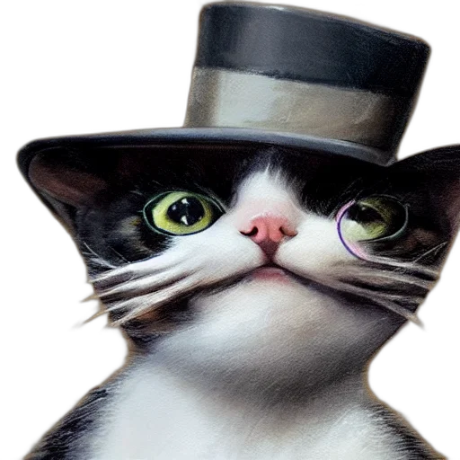 hat, staff, animal, face transparent PNG cut-out
