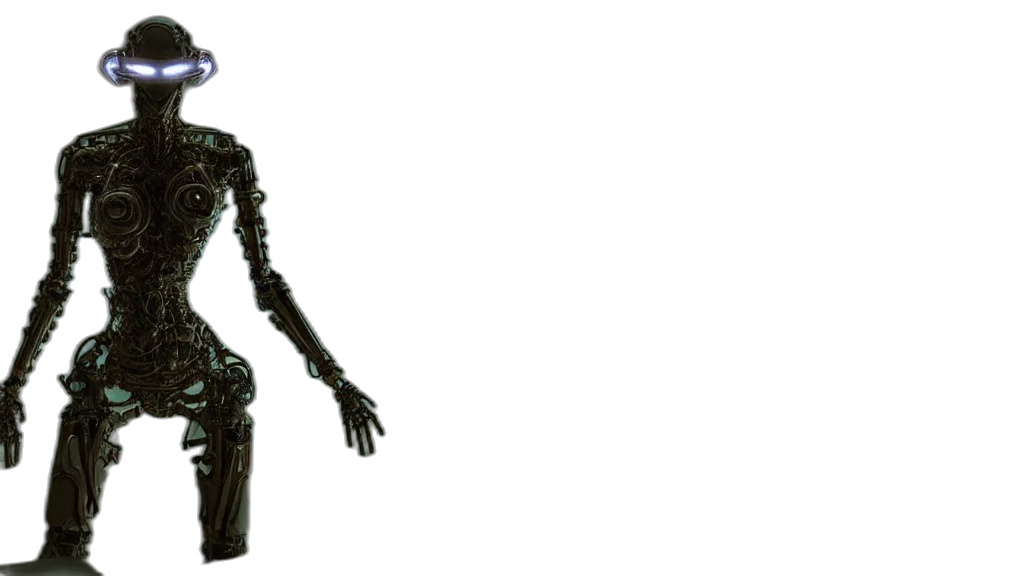 robot, staff, creature, jewelry transparent PNG cut-out
