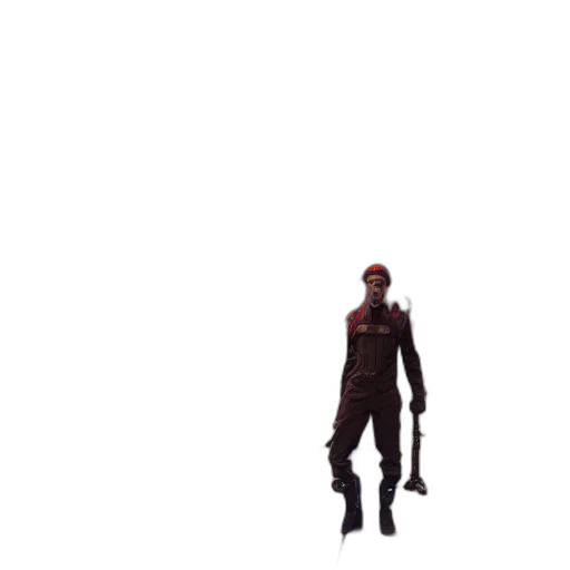 weapon, creature, staff, robot transparent PNG cut-out