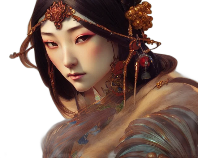 face, jewelry, staff, mask transparent PNG cut-out