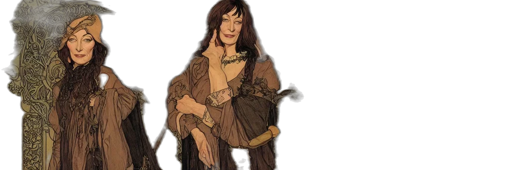 dress, jewelry, fantasy art, concept art transparent PNG cut-out