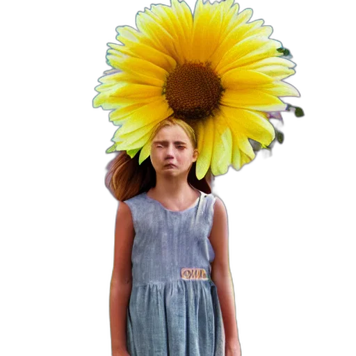 dress, flower, hat, umbrella transparent PNG cut-out