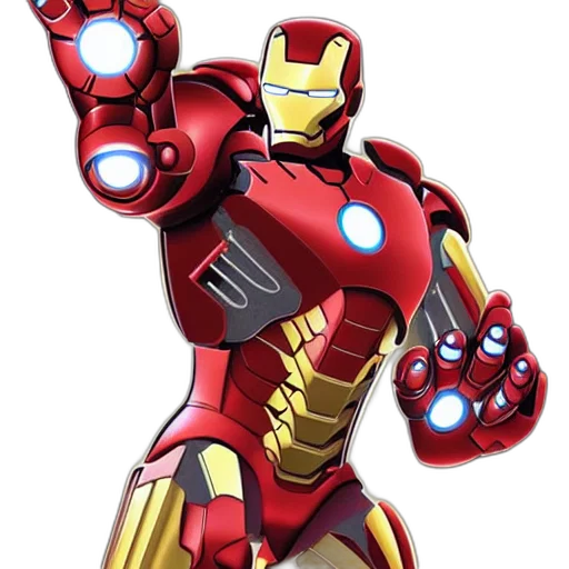 robot, comic book art, 3d render, concept art transparent PNG cut-out