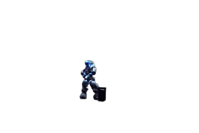 robot, weapon, staff, creature transparent PNG cut-out