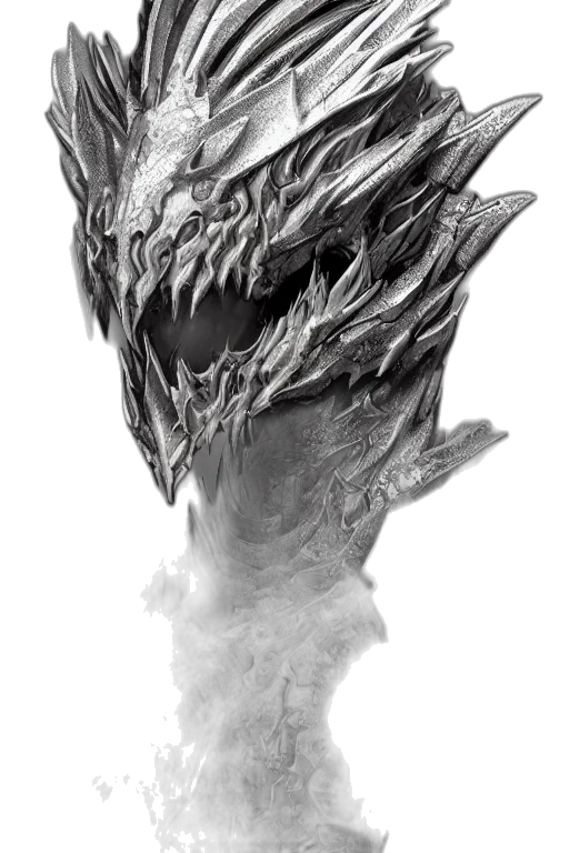 dragon, mask, creature, face transparent PNG cut-out