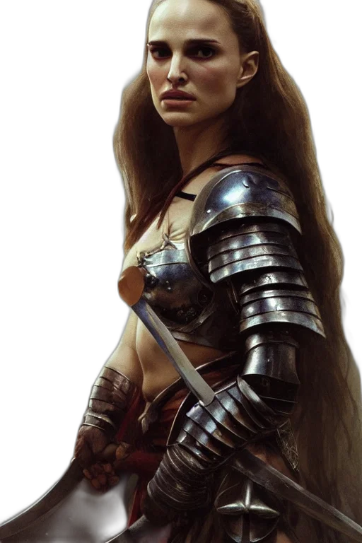 sword, face, weapon, fantasy art transparent PNG cut-out