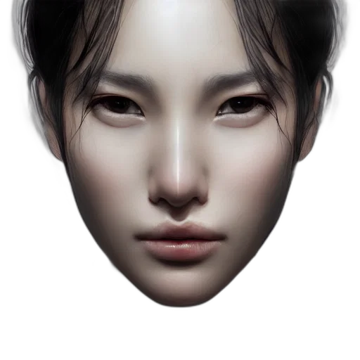 face, mask, robot, creature transparent PNG cut-out