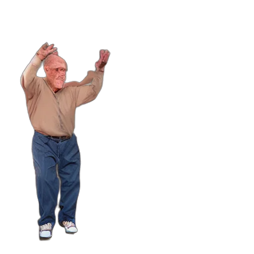jacket, mask, staff, creature transparent PNG cut-out