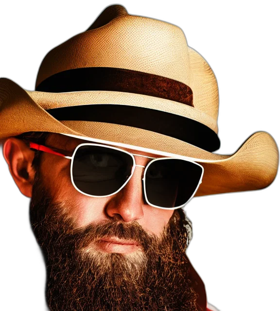 hat, jacket, face, hair transparent PNG cut-out