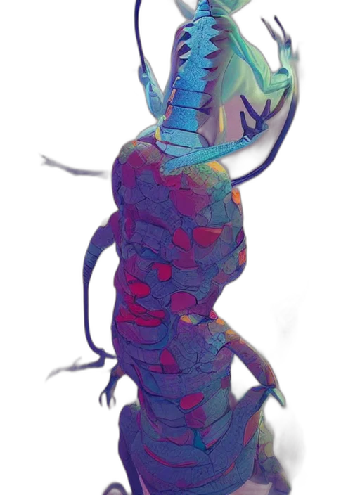 creature, dress, dragon, robot transparent PNG cut-out