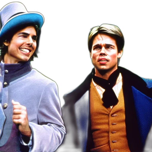 tom, cruise, brad, pitt transparent PNG cut-out