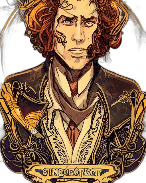 staff, jacket, crown, face transparent PNG cut-out