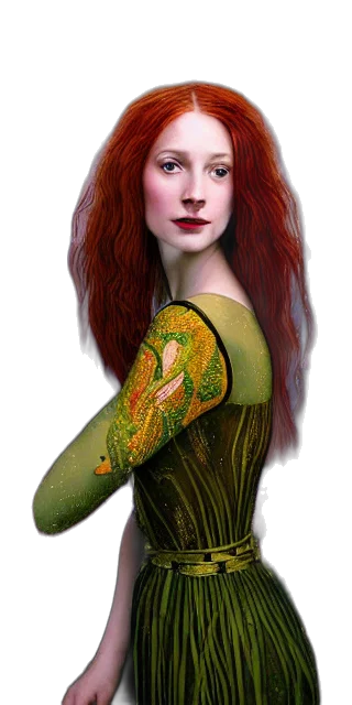 dress, jewelry, fantasy art, photorealistic transparent PNG cut-out