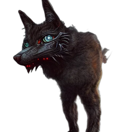 creature, animal, dragon, staff transparent PNG cut-out