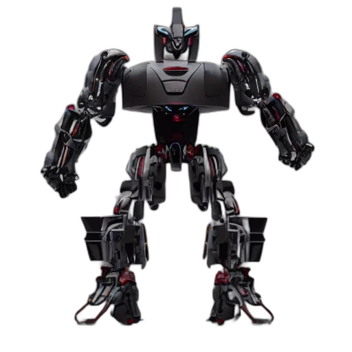 robot, 3d render, concept art, transformer transparent PNG cut-out