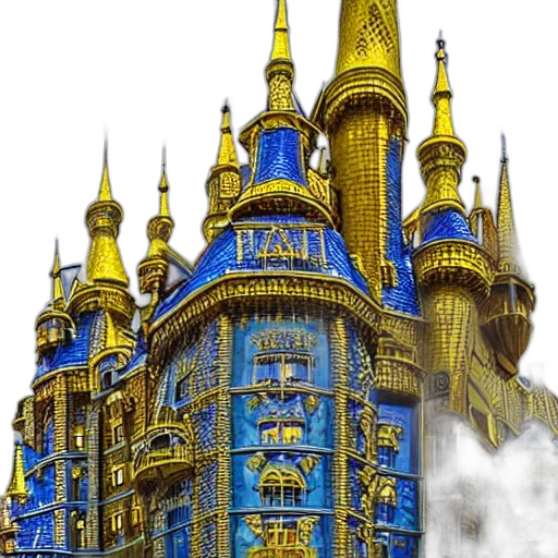 building, crown, concept art, 3d render transparent PNG cut-out