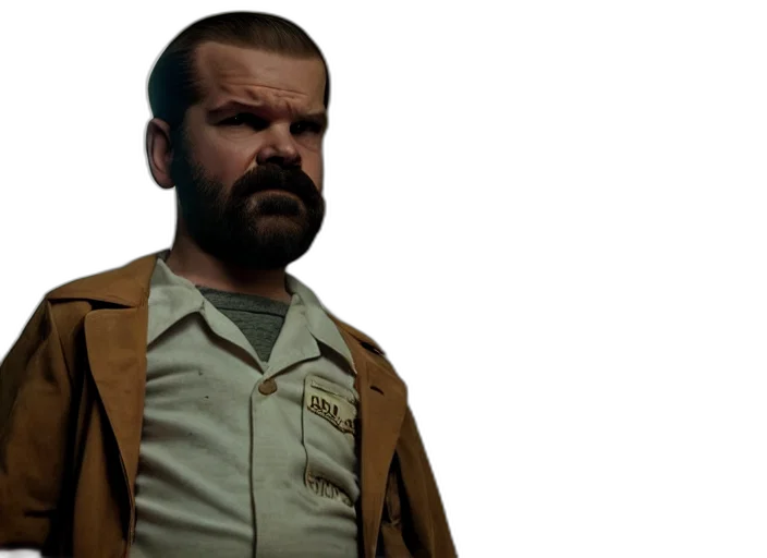 jacket, staff, concept art, comic book art transparent PNG cut-out