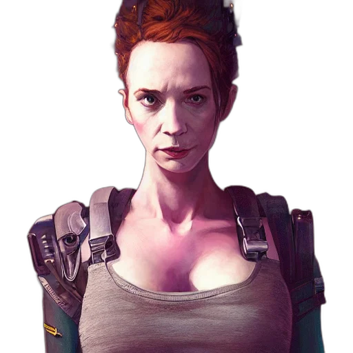 robot, face, jacket, dress transparent PNG cut-out