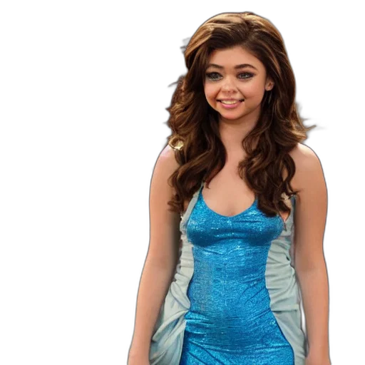 dress, hair, cartoon, photorealistic transparent PNG cut-out