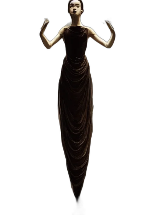 dress, staff, jewelry, crown transparent PNG cut-out