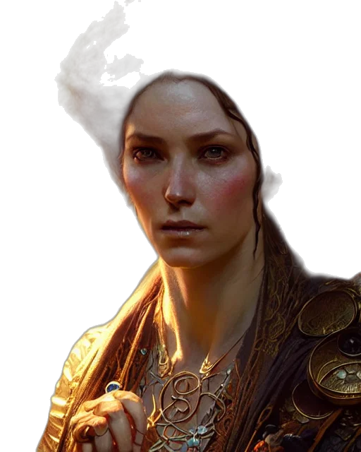 face, staff, dragon, crown transparent PNG cut-out