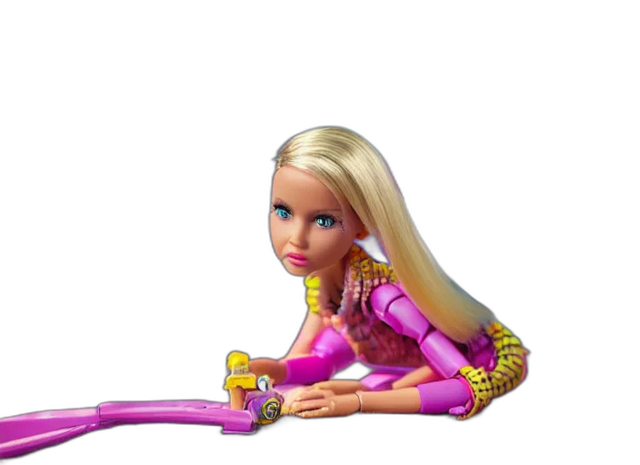 hair, robot, jewelry, staff transparent PNG cut-out