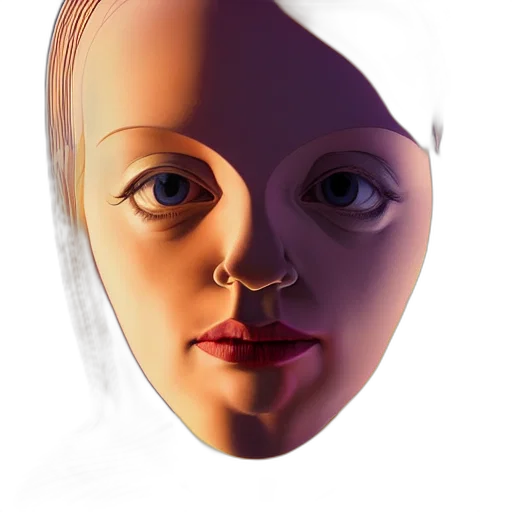 face, mask, robot, creature transparent PNG cut-out