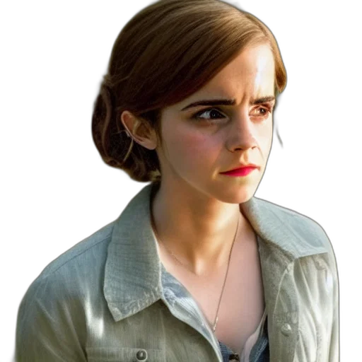 face, jacket, staff, hair transparent PNG cut-out