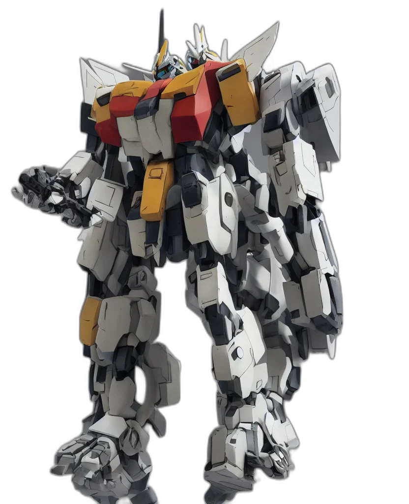 robot, weapon, concept art, 3d render transparent PNG cut-out