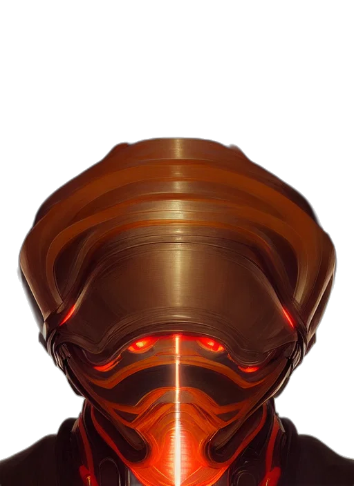 mask, robot, staff, weapon transparent PNG cut-out