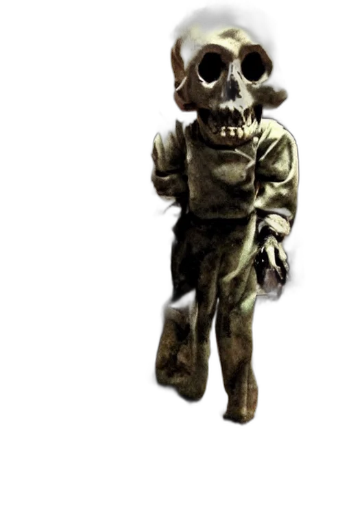 creature, mask, staff, robot transparent PNG cut-out